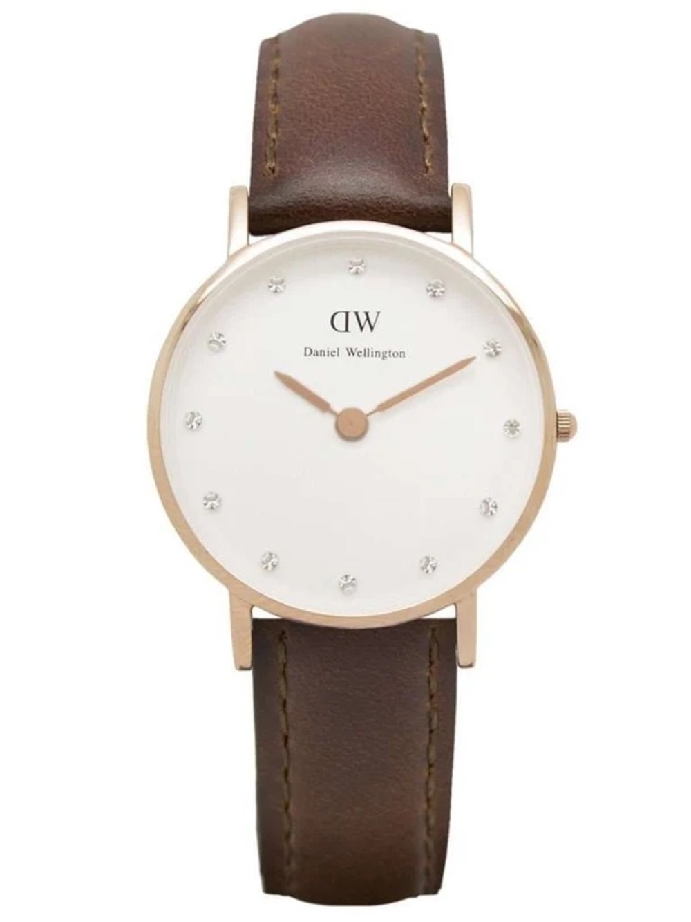Daniel Wellington Gold Brown Leather Women’s Watch